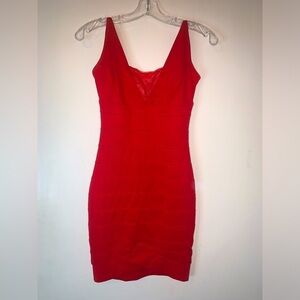 Red party/cocktail bodycon dress size S